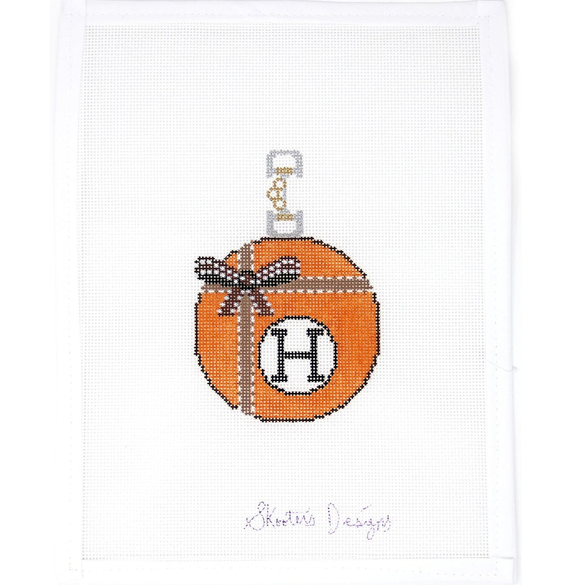 Hermes Ball Greystone Needlepoint