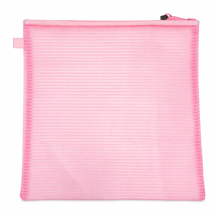 Square Mesh Zipper Project Bag