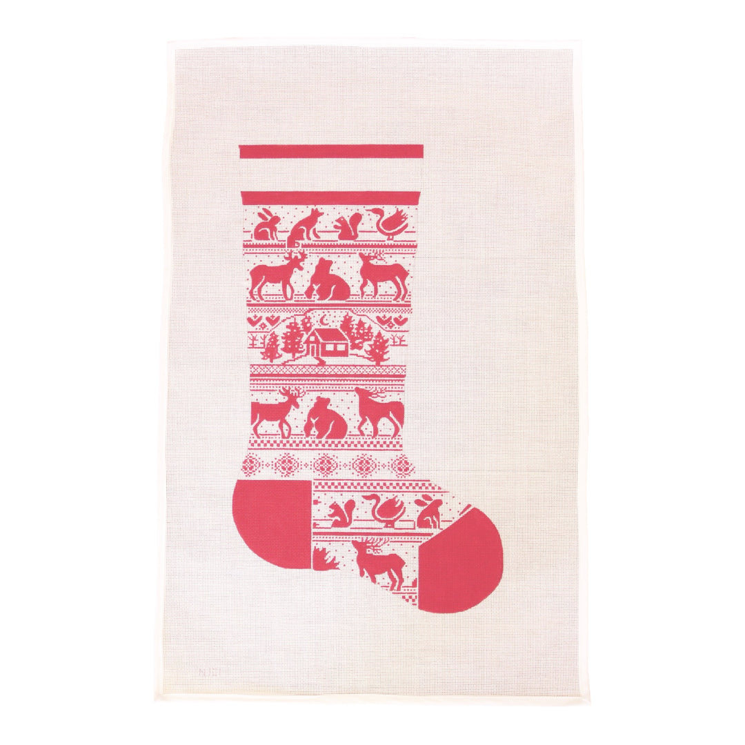 Red Nordic Stocking