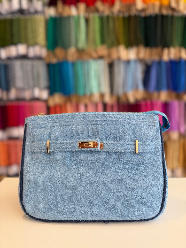 The Designer Signature Mini Cabana Clutch - Bahamian Sky