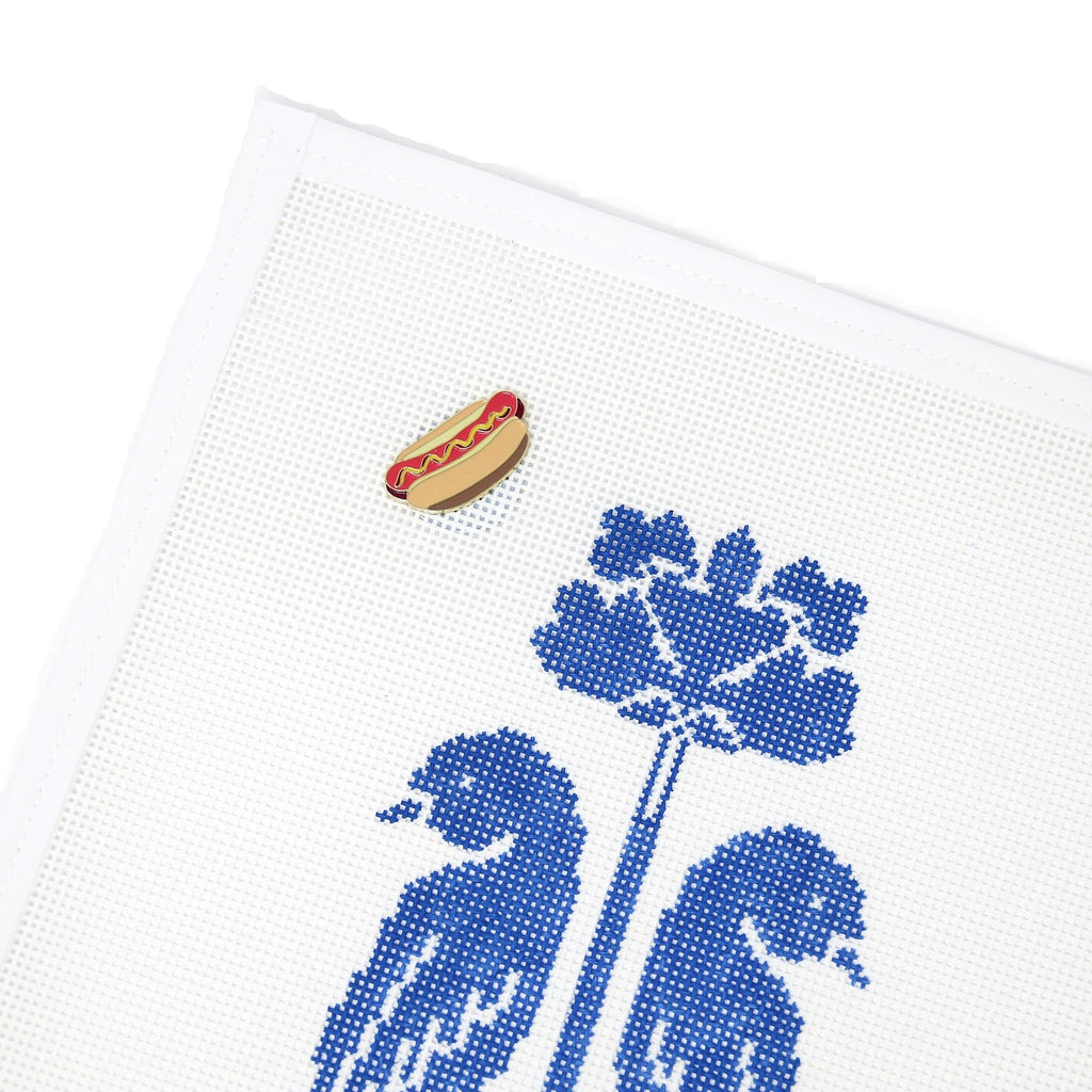GN x MJD Hot Dog Needle Minder – Greystone Needlepoint