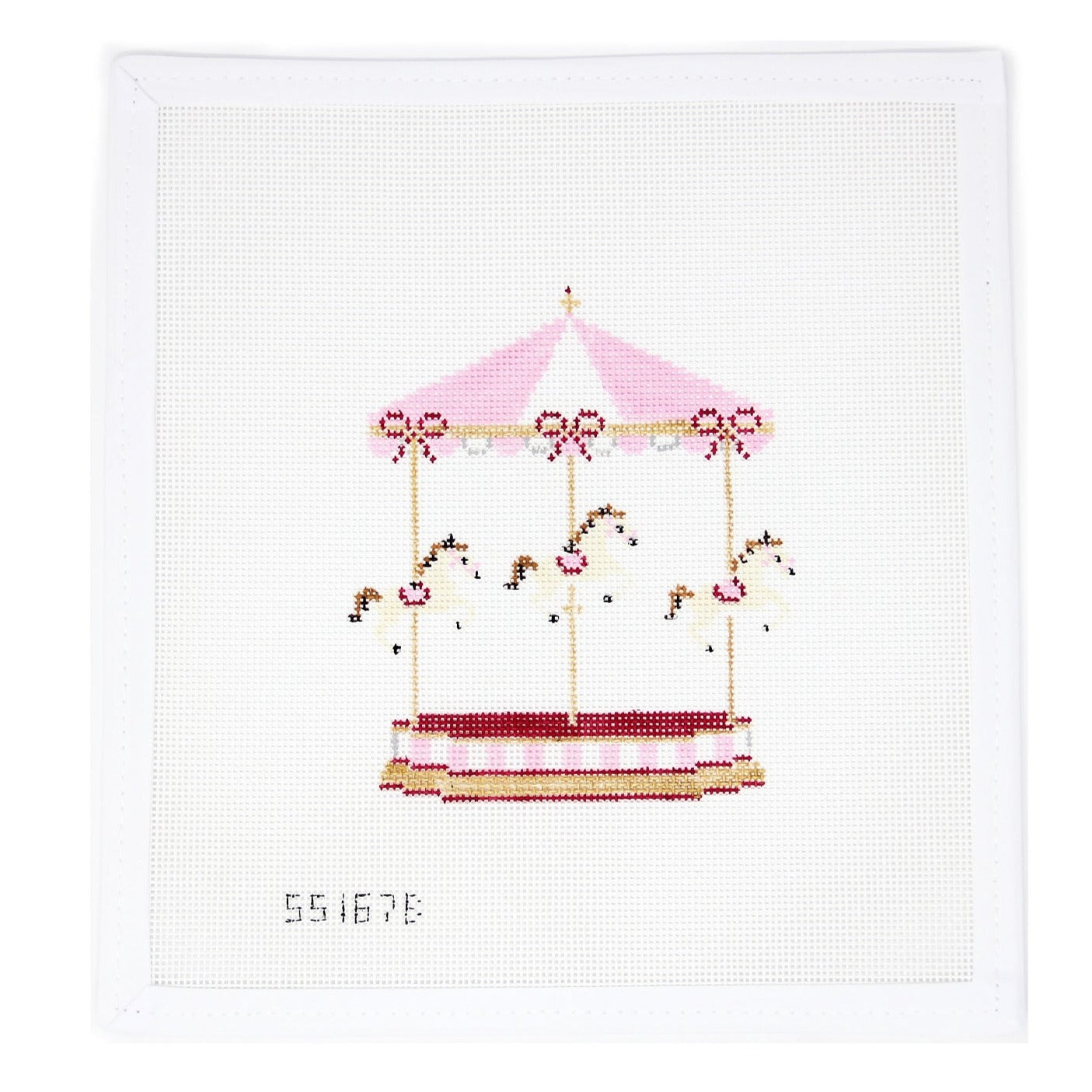Carousel Series - Baby Pink – Greystone Needlepoint
