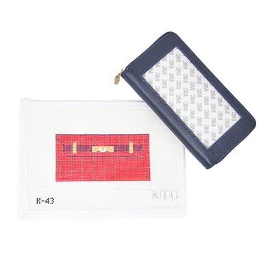 This needlepoint wallet kit is perfect for on-the-go stitchers or as a personalized gift. Whether you're treating yourself or a fellow needlepointer, this project brings style, function, and creativity together in one perfect package.