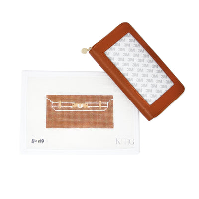 This needlepoint wallet kit is perfect for on-the-go stitchers or as a personalized gift. Whether you're treating yourself or a fellow needlepointer, this project brings style, function, and creativity together in one perfect package.