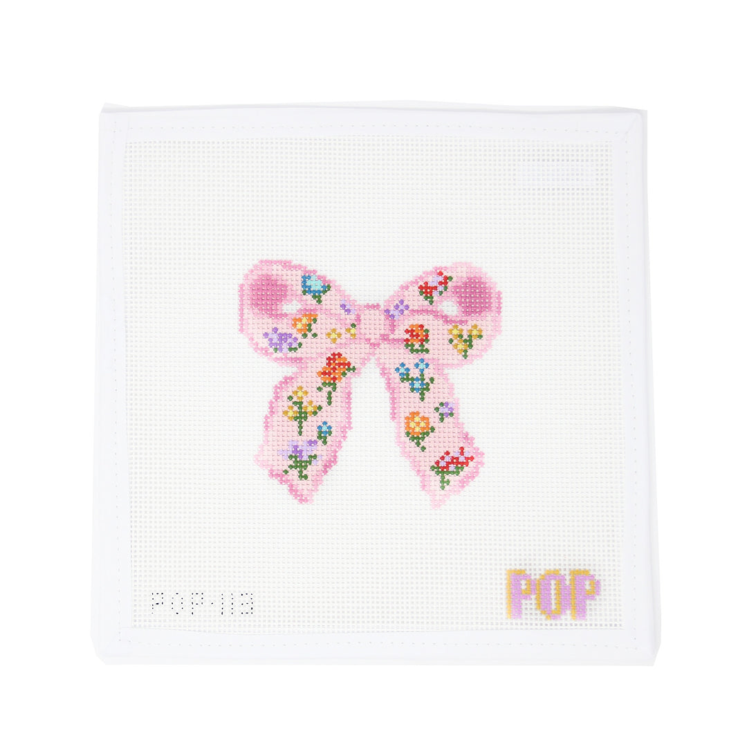 Floral Print Bow - Pink