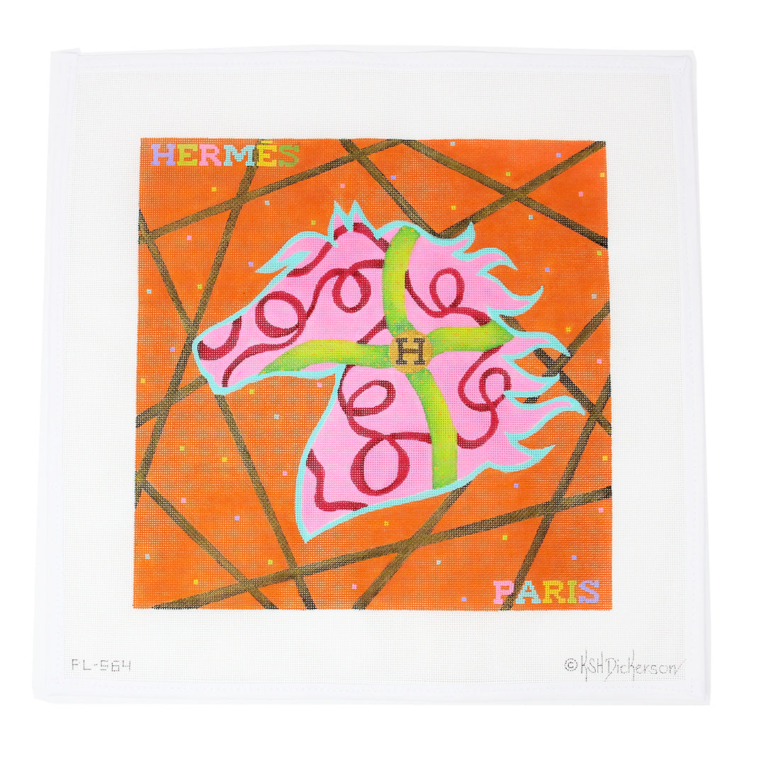 Orange H Fantasy Designer Scarf Series