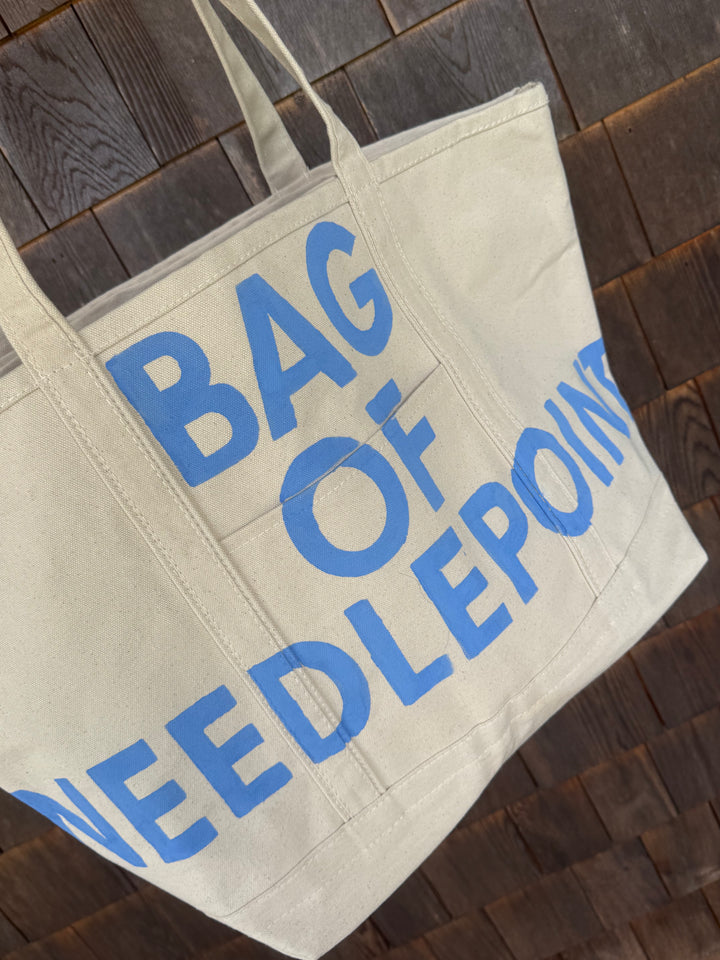 BAG OF NEEDLEPOINT TOTE