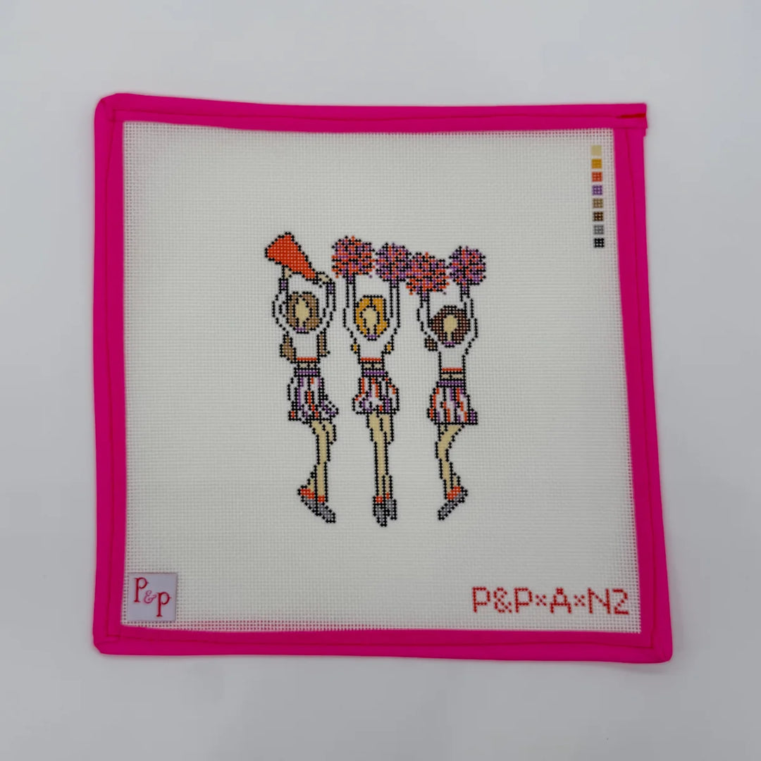 Orange & Purple Cheerleaders