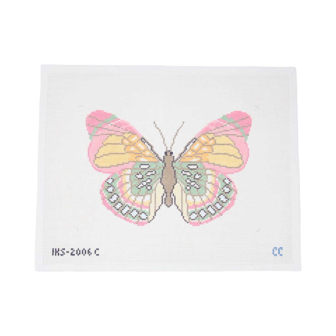 Large Butterfly - Pink & Green