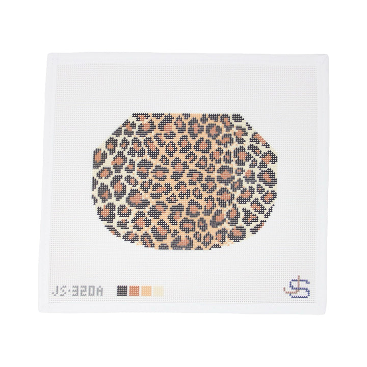 Leopard Kiss Lock Bag Canvas