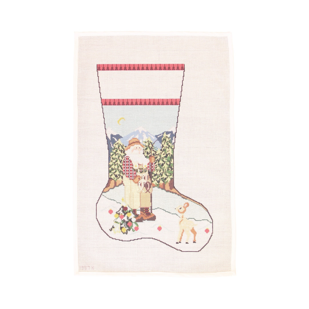 Fishing Santa Stocking