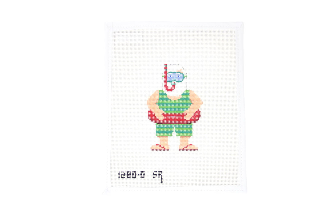 Swimming Santa