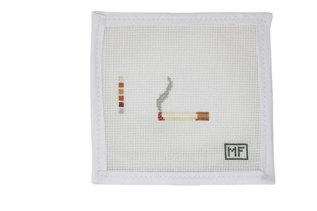 cigarette cross stitch Skull with Burning Cross Stitch Kit / Larger Symbols Happy Stitch! Skeleton Bauhaus Cross Stitch Pattern