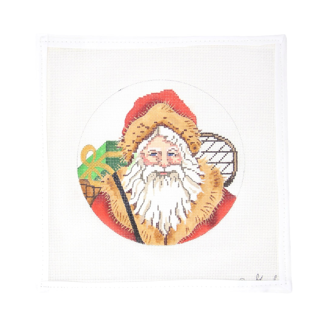 Snowshoe Santa Ornament
