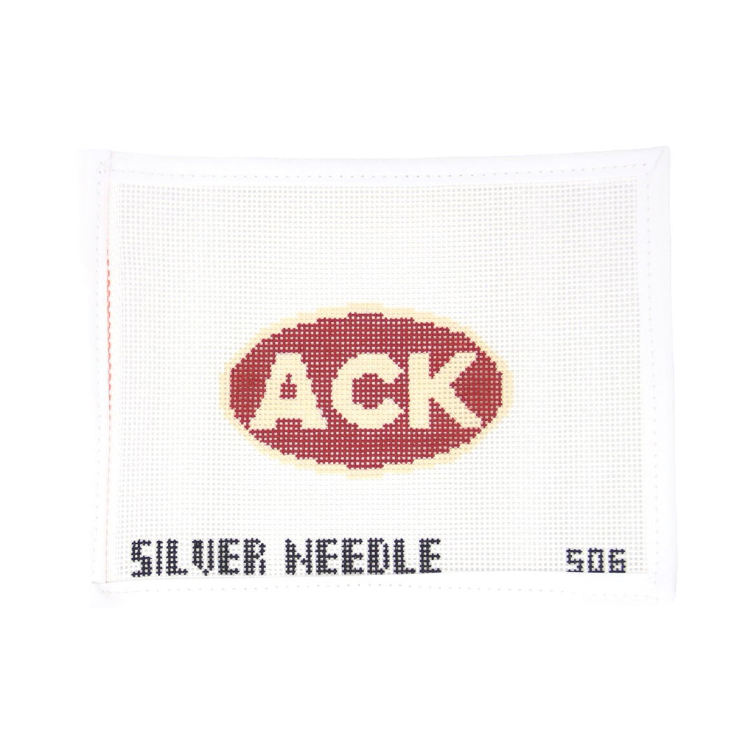 ACK Red Oval Ornament
