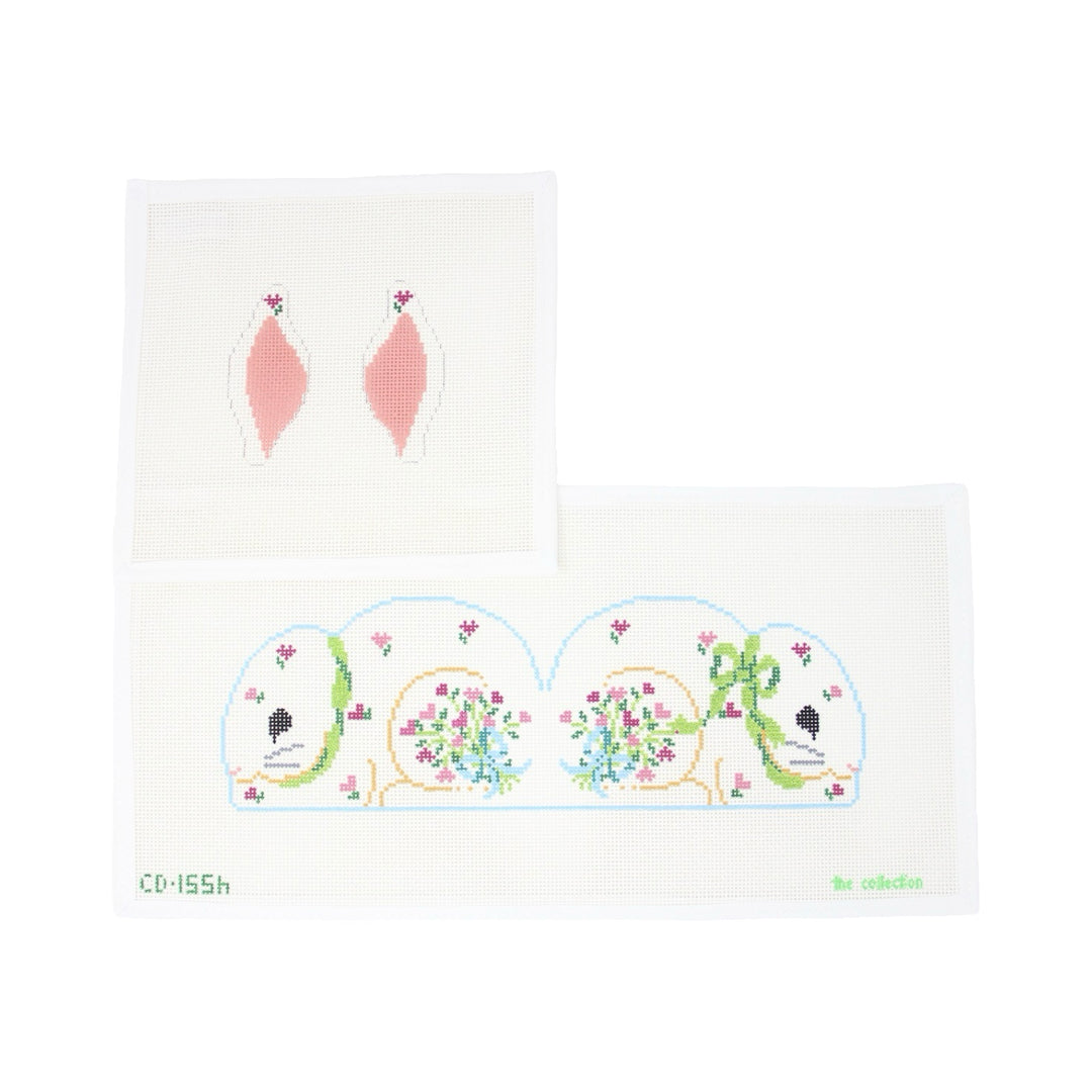 Pink Hearts Two Sided Bunny