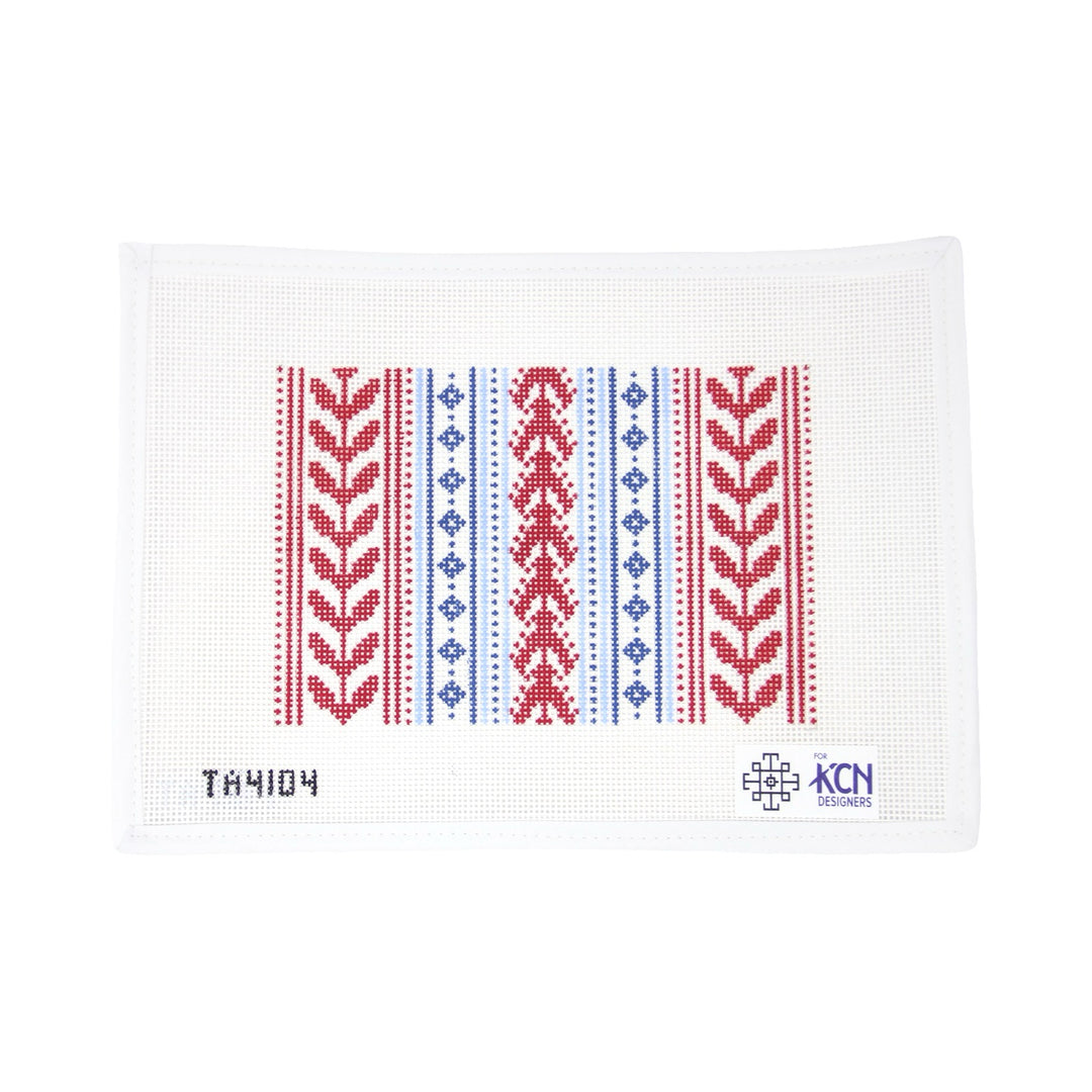 Red and Blue Clutch Canvas