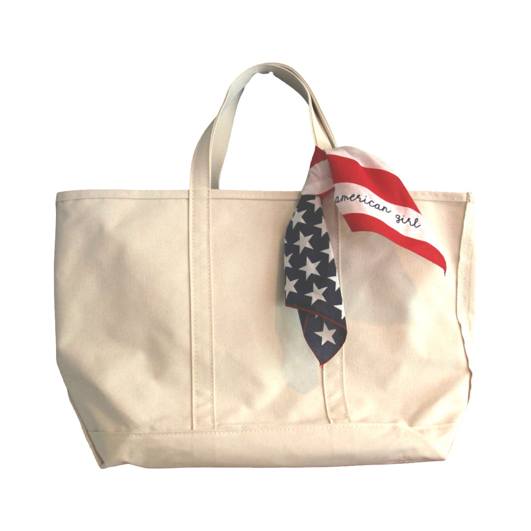 American Girl Embroidered Flag Bandana Scarf