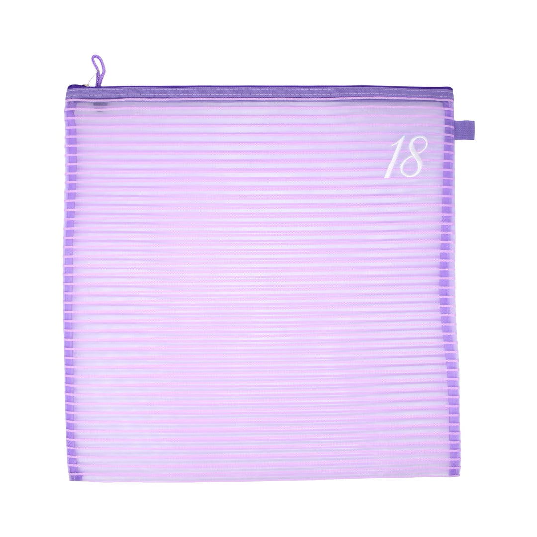 13 Mesh/18 Mesh Square Mesh Zipper Project Bag