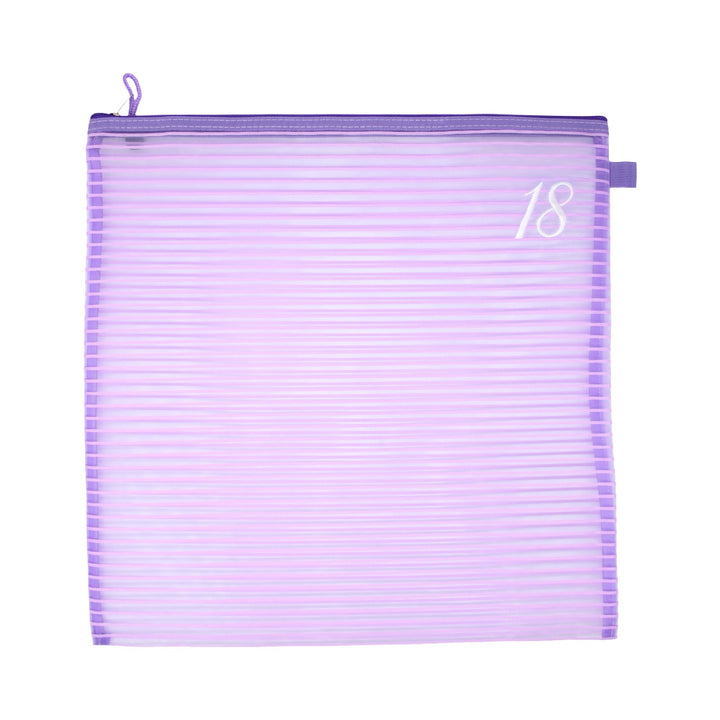 13 Mesh/18 Mesh Square Mesh Zipper Project Bag