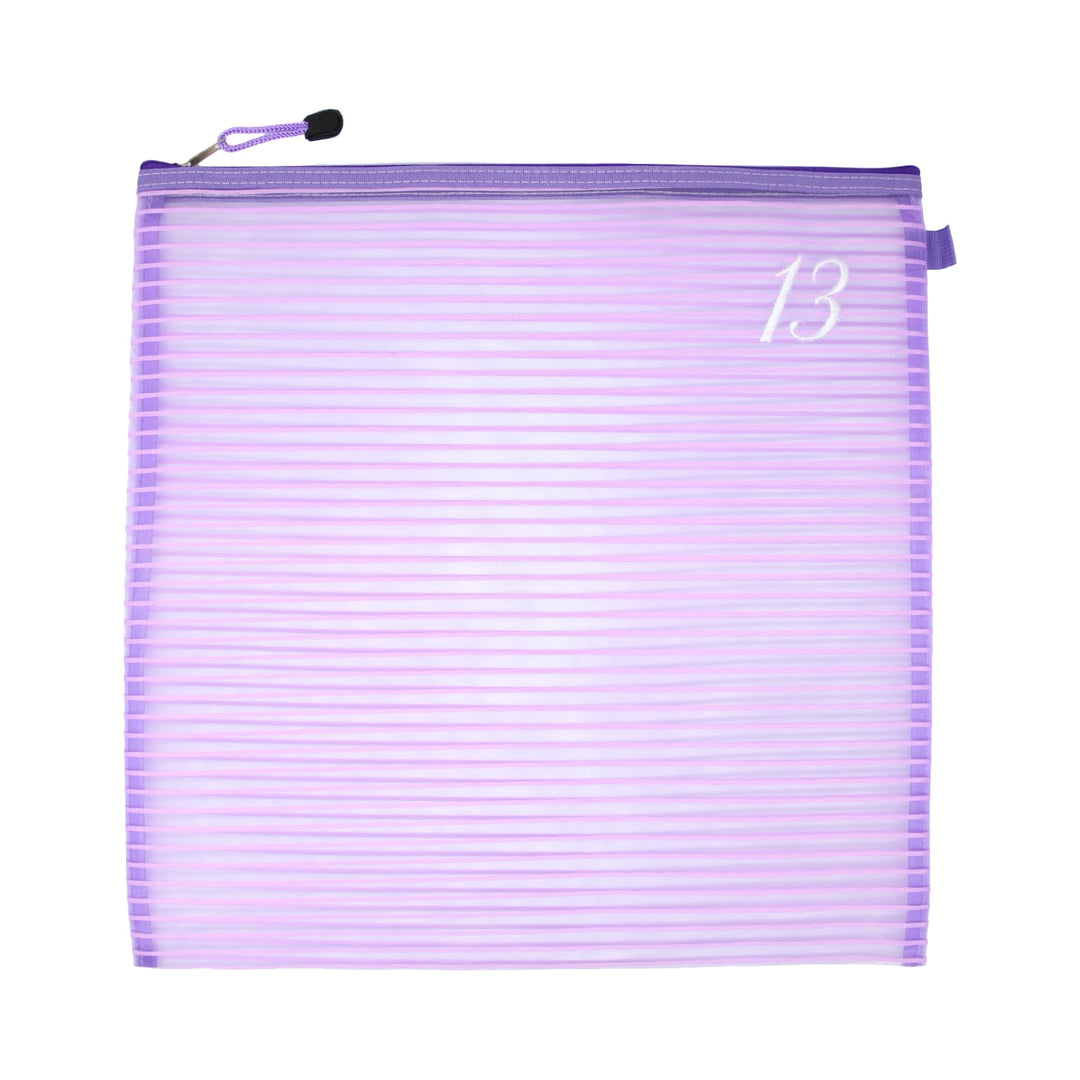 13 Mesh/18 Mesh Square Mesh Zipper Project Bag