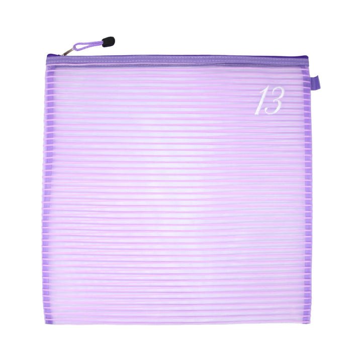 13 Mesh/18 Mesh Square Mesh Zipper Project Bag