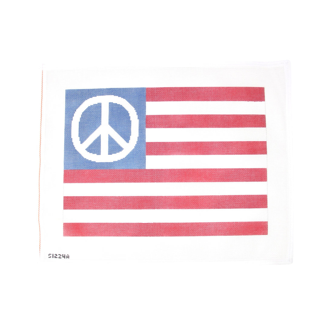 Large Peace American Flag