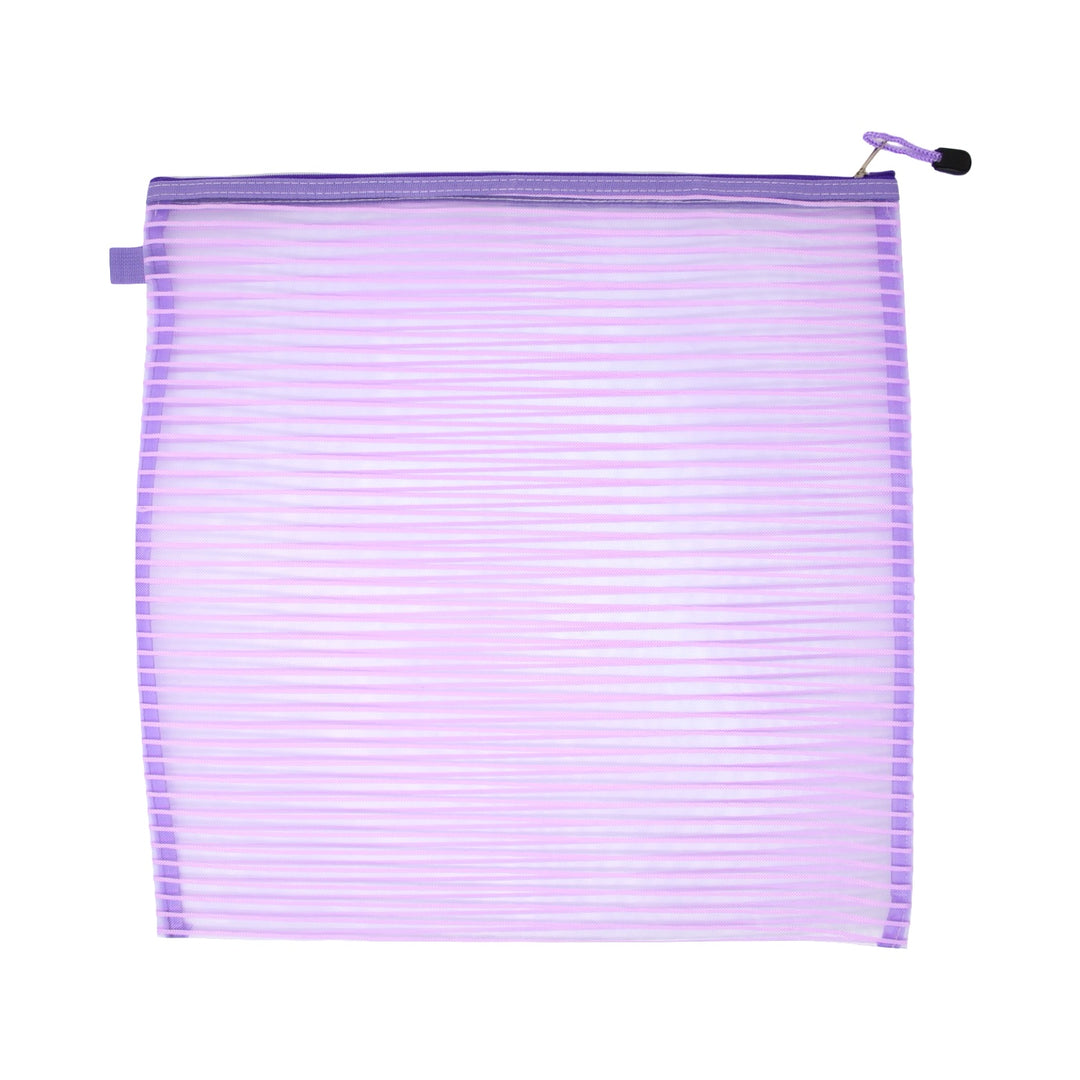 Square Mesh Zipper Project Bag