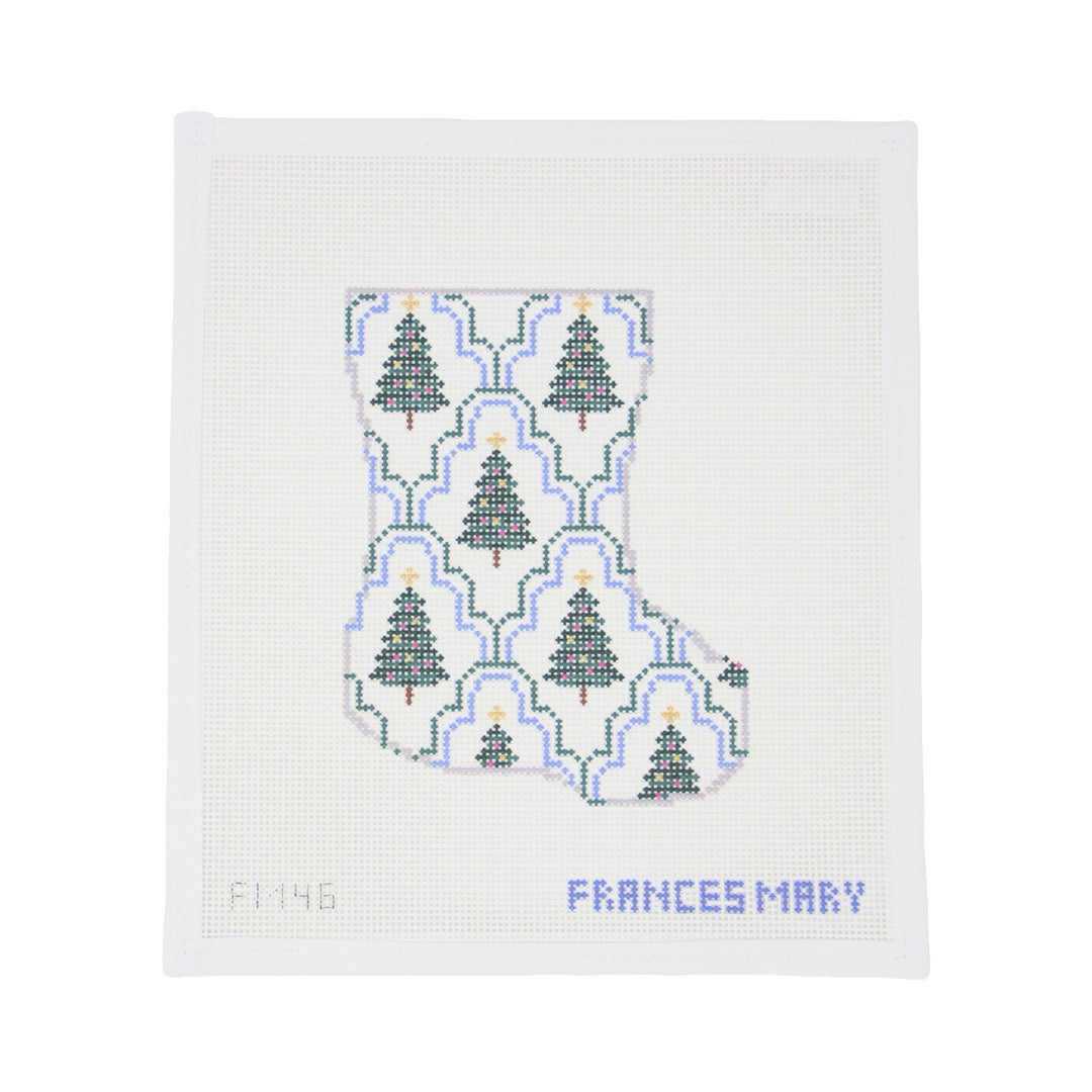 Scallop Christmas Tree Mini Stocking