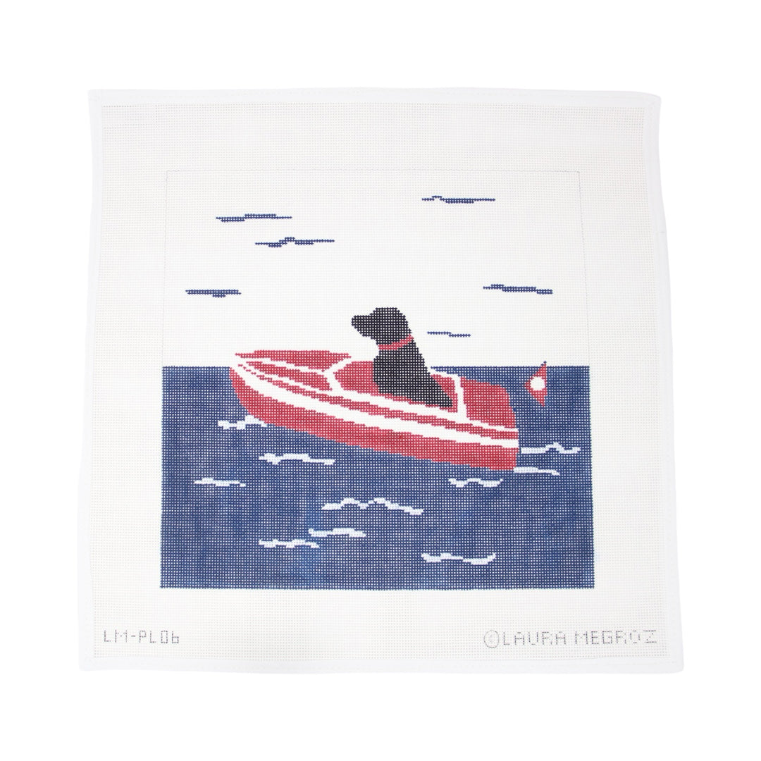 Sea Dog in Speed Boat