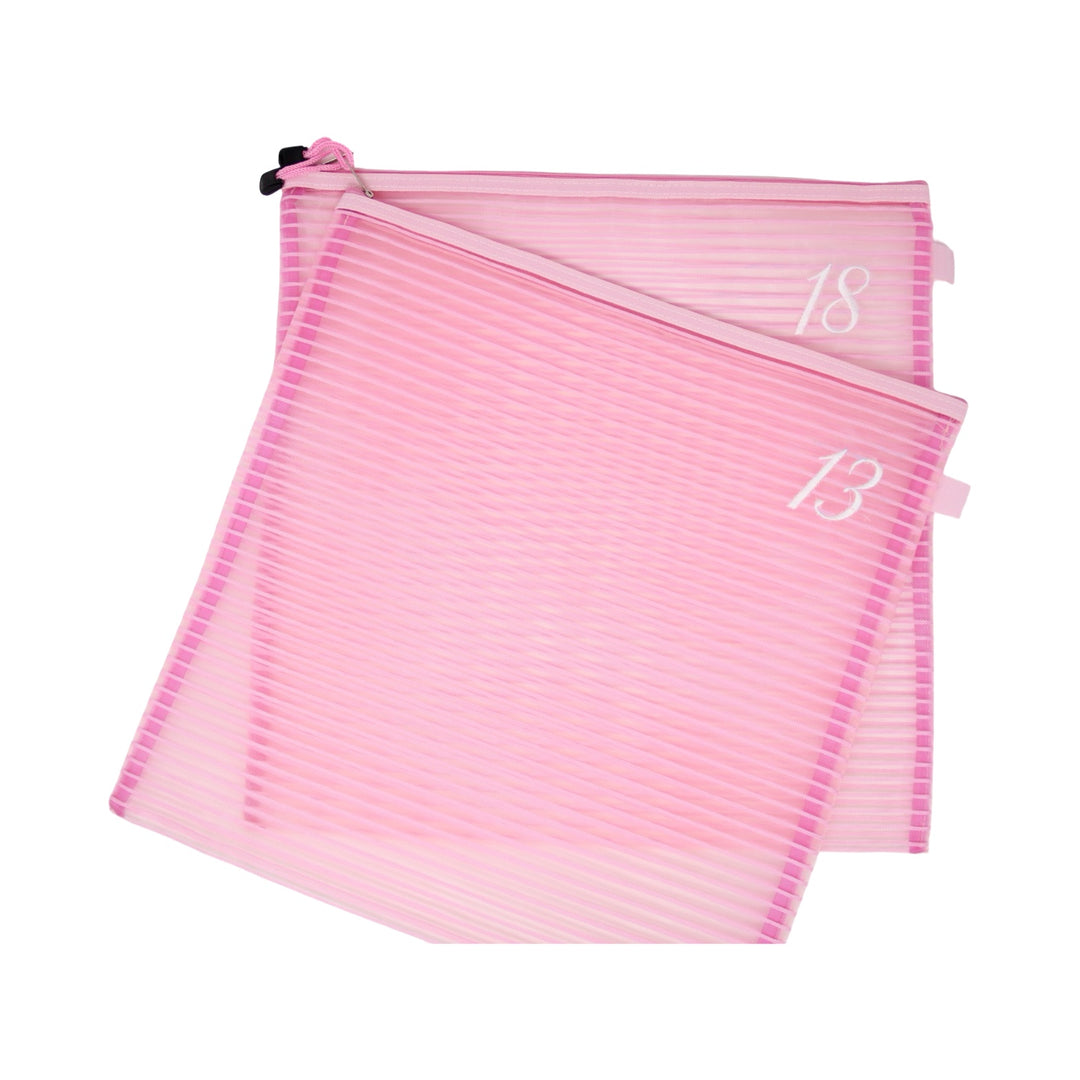 13 Mesh/18 Mesh Square Mesh Zipper Project Bag