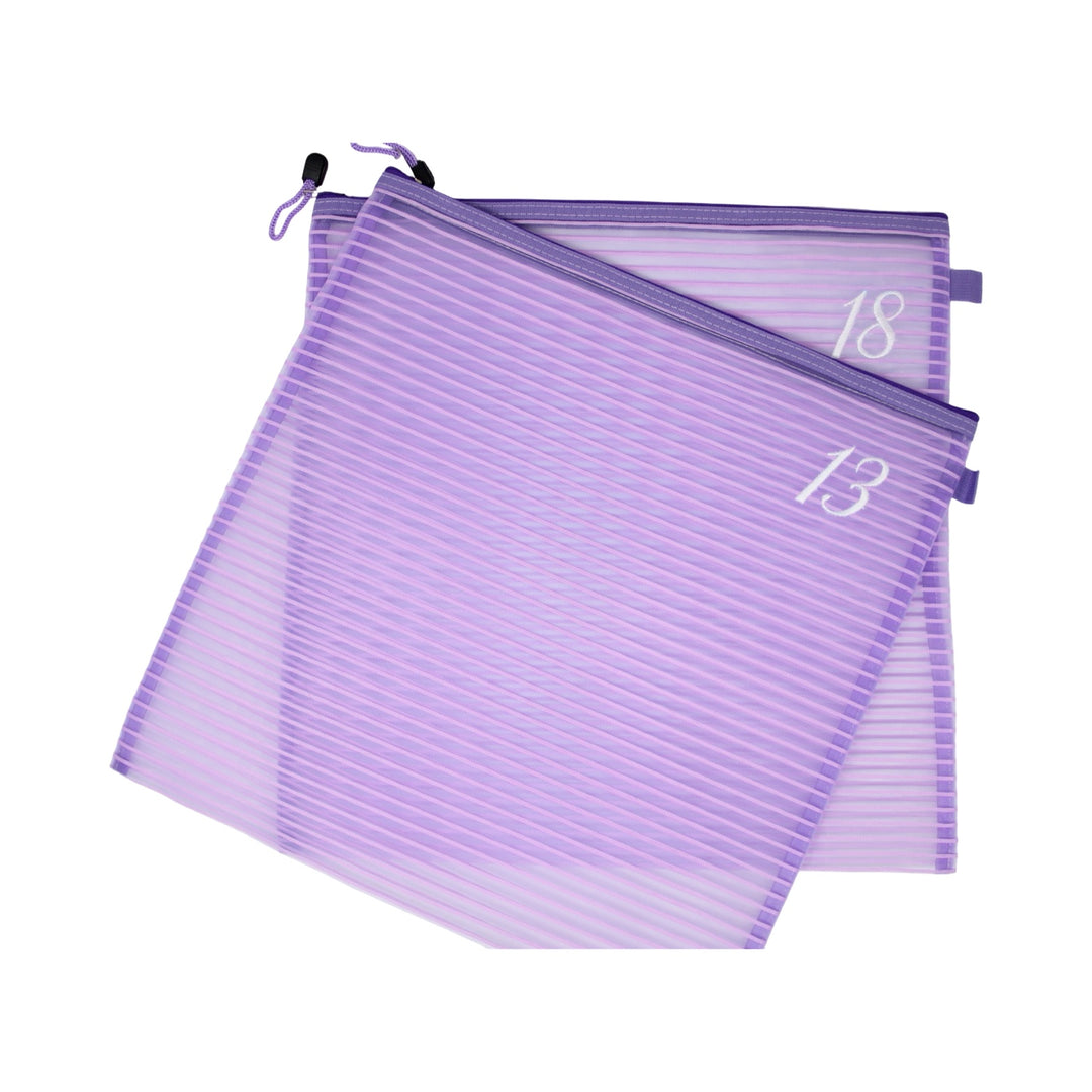 13 Mesh/18 Mesh Square Mesh Zipper Project Bag