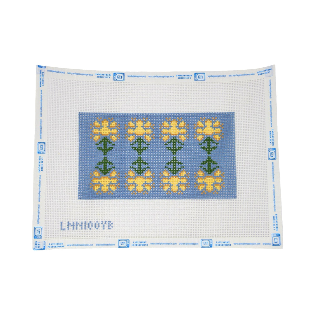 Yellow and Blue Block Print Insert
