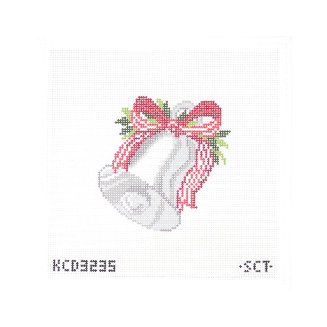 Silver Bell with Red Bow