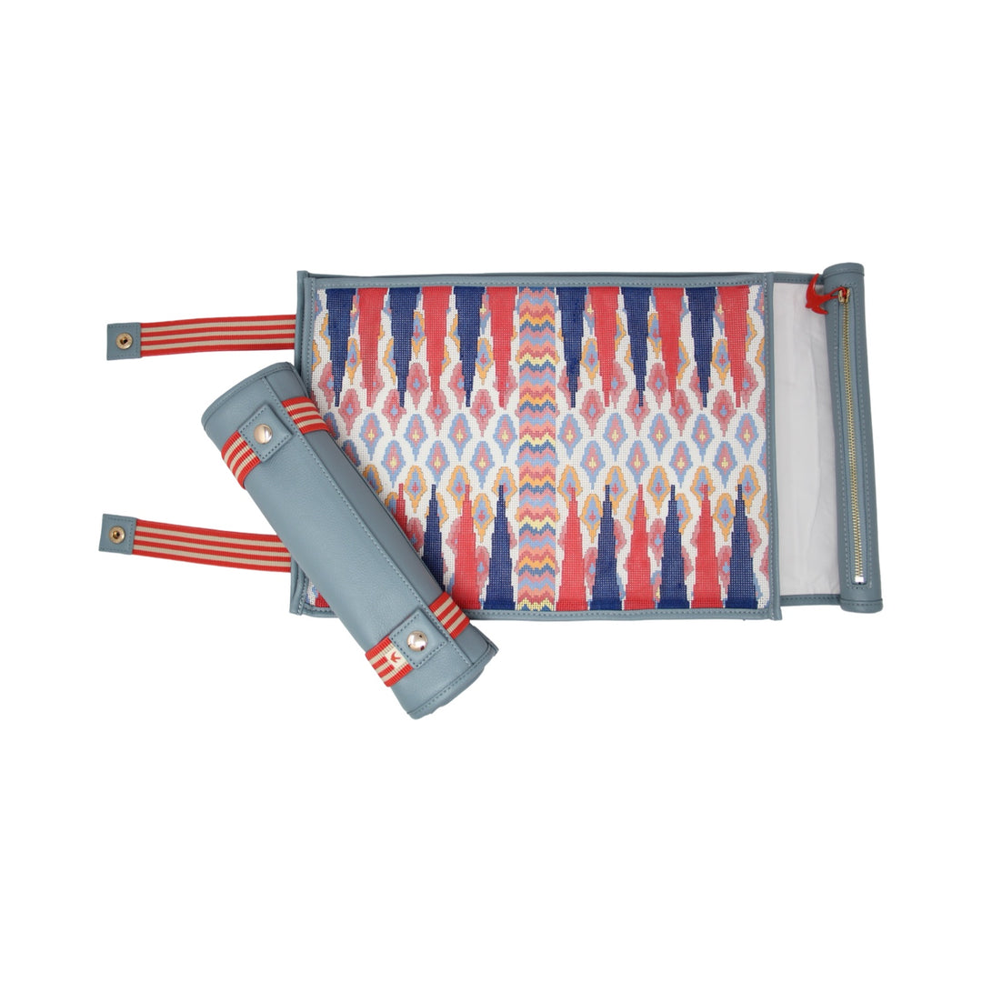 Self-Finishing Needlepoint Backgammon - Ikat