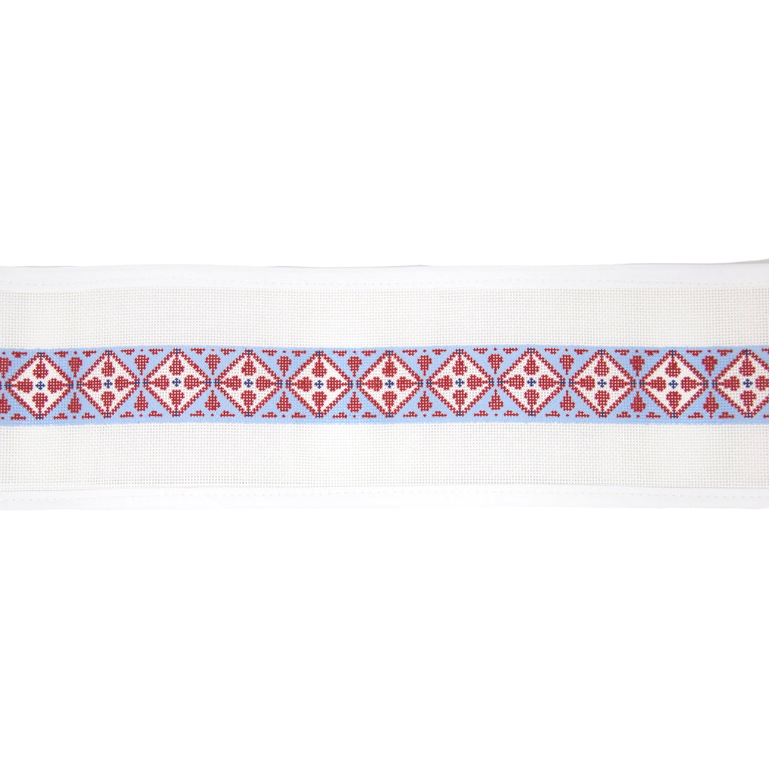 Red, White, and Blue Geometric Belt