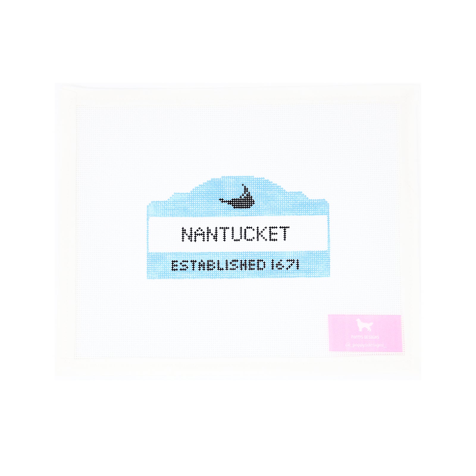 Nantucket Established Sign – Greystone Needlepoint